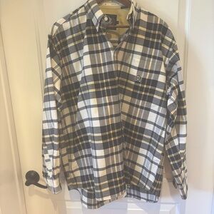 Cinch Men’s Plaid Button Down Shirt L Western Cowboy Check Up Cotton